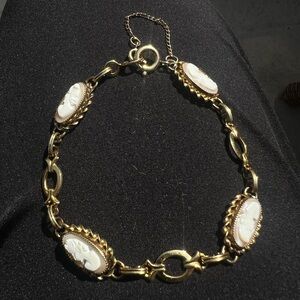 Vintage C.C. Curtis Curtman 1/20 12k GF Cameo Revival Bracelet